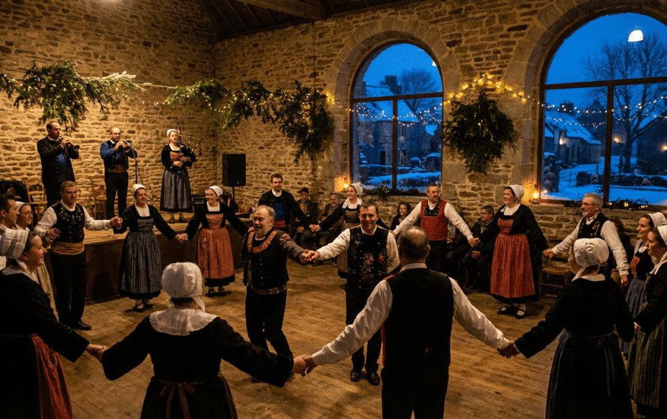Festival des Trans Musicales de Rennes en hiver avec spectateurs profitant d'un concert dans une ambiance chaleureuse en Bretagne