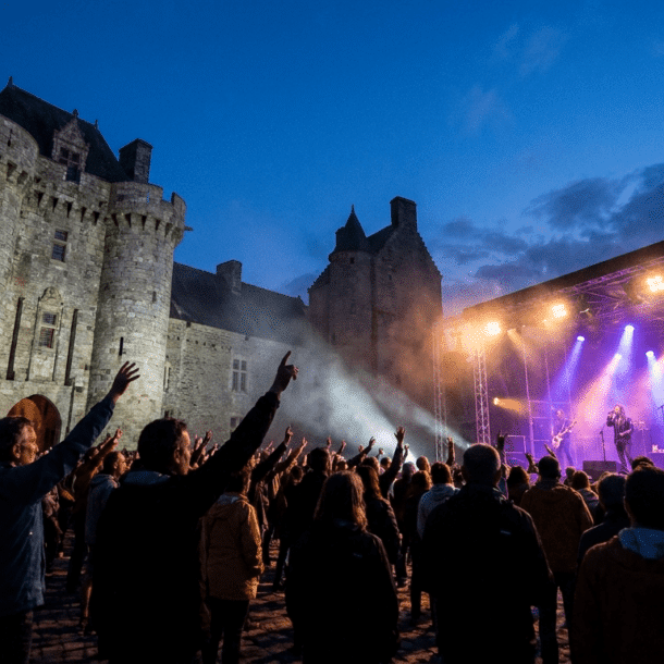 Festival La Route du Rock au Fort de Saint-Père près de Saint-Malo en Bretagne