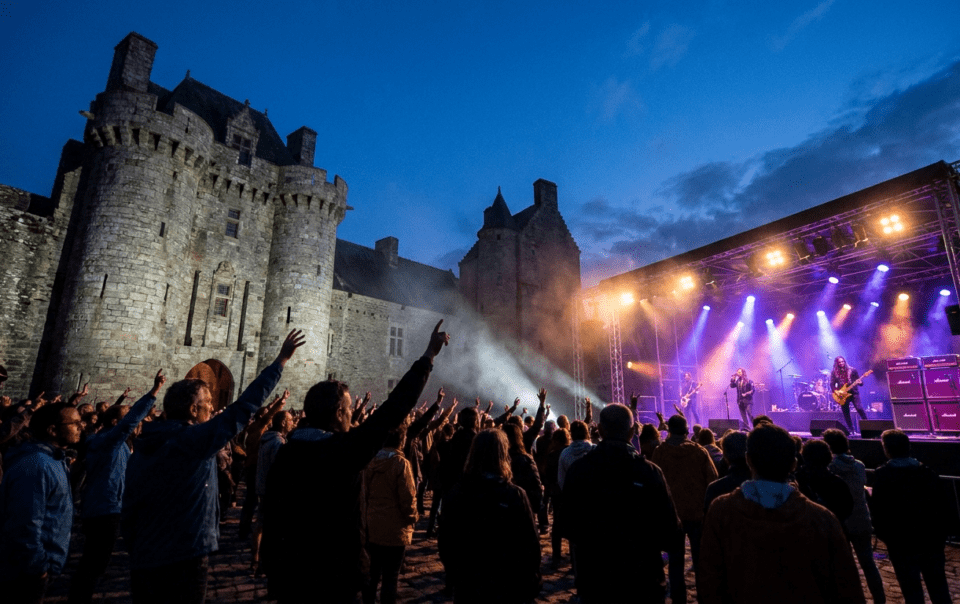 Festival La Route du Rock au Fort de Saint-Père près de Saint-Malo en Bretagne