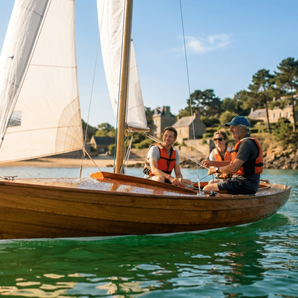 Initiation à la voile en dériveur sur la côte d'Émeraude à Dinard en Bretagne