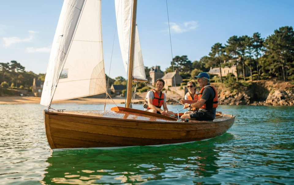 Initiation à la voile en dériveur sur la côte d'Émeraude à Dinard en Bretagne